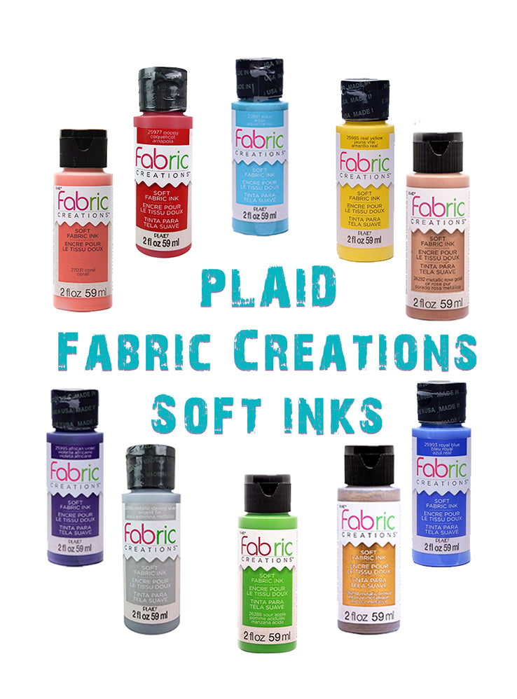 Plaid Fabric Creations Soft Fabric Ink - White 2 oz.
