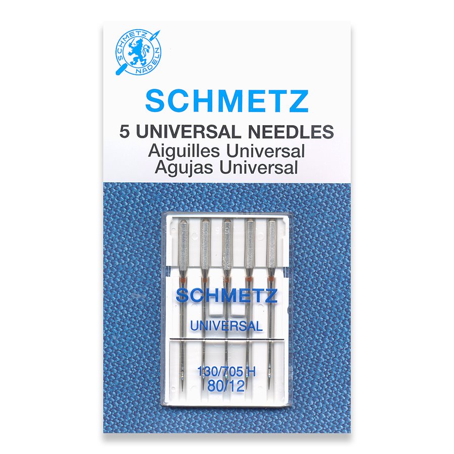 Schmetz Universal 80/12 sewing machine needles pkt of 5